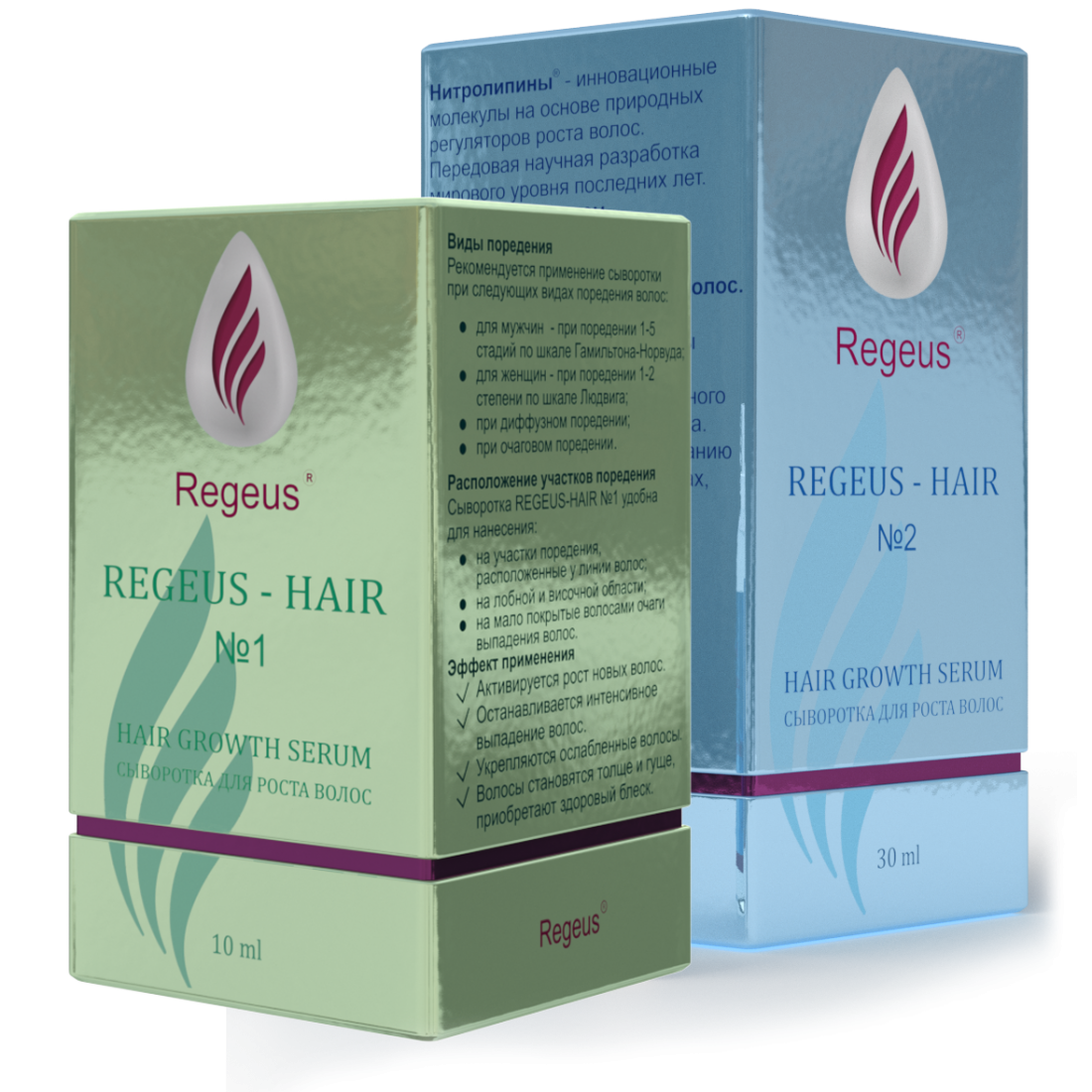 Сыворотка для роста волос Regeus на основе нитролипинов